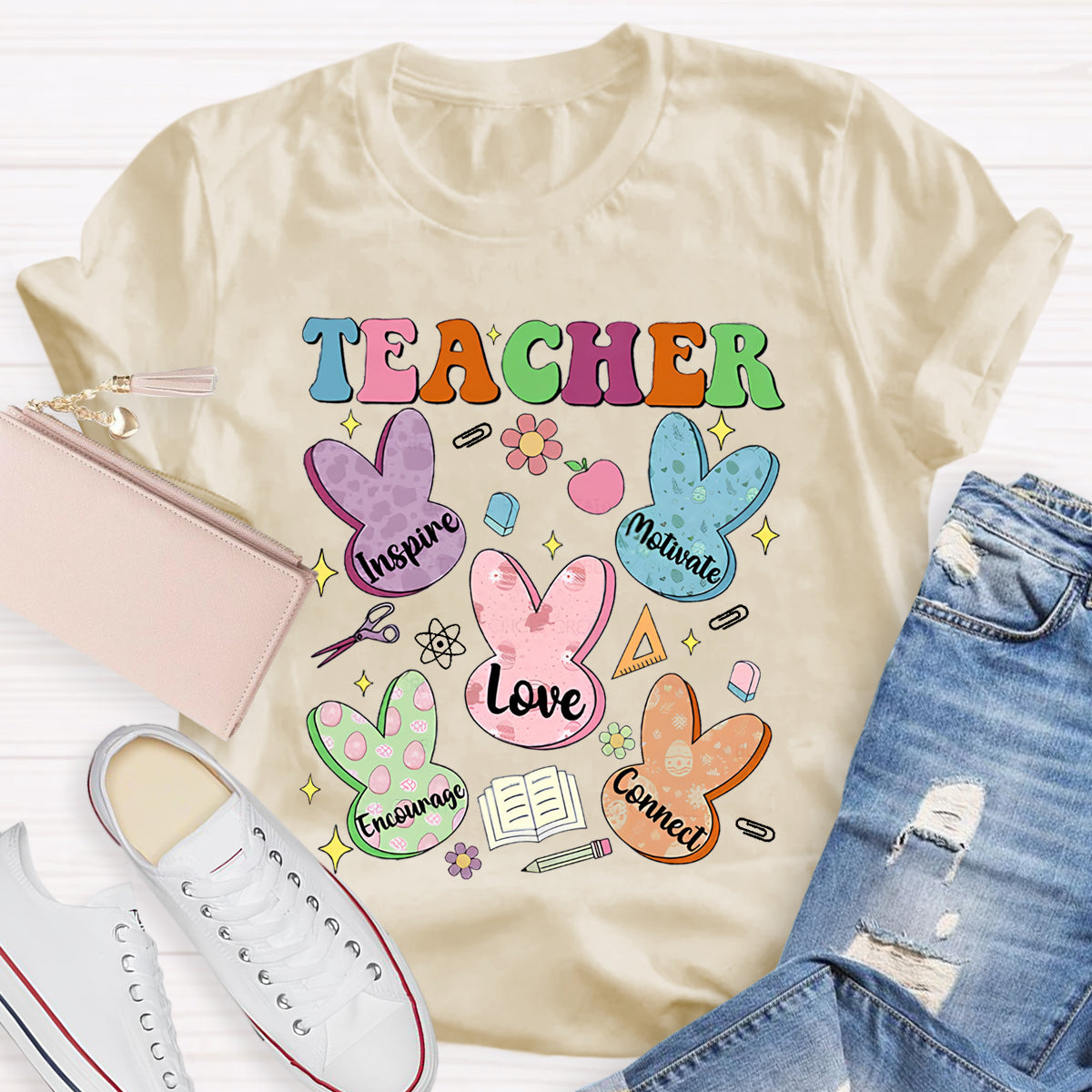 Easter Teacher Love Encourage T-Shirt