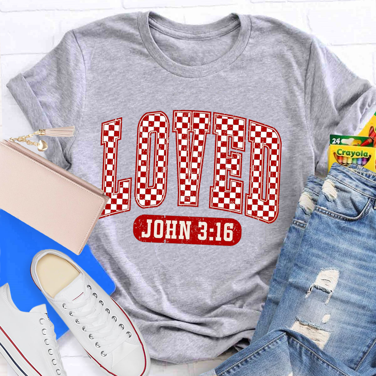 Valentine Loved John 3:16 T-Shirt