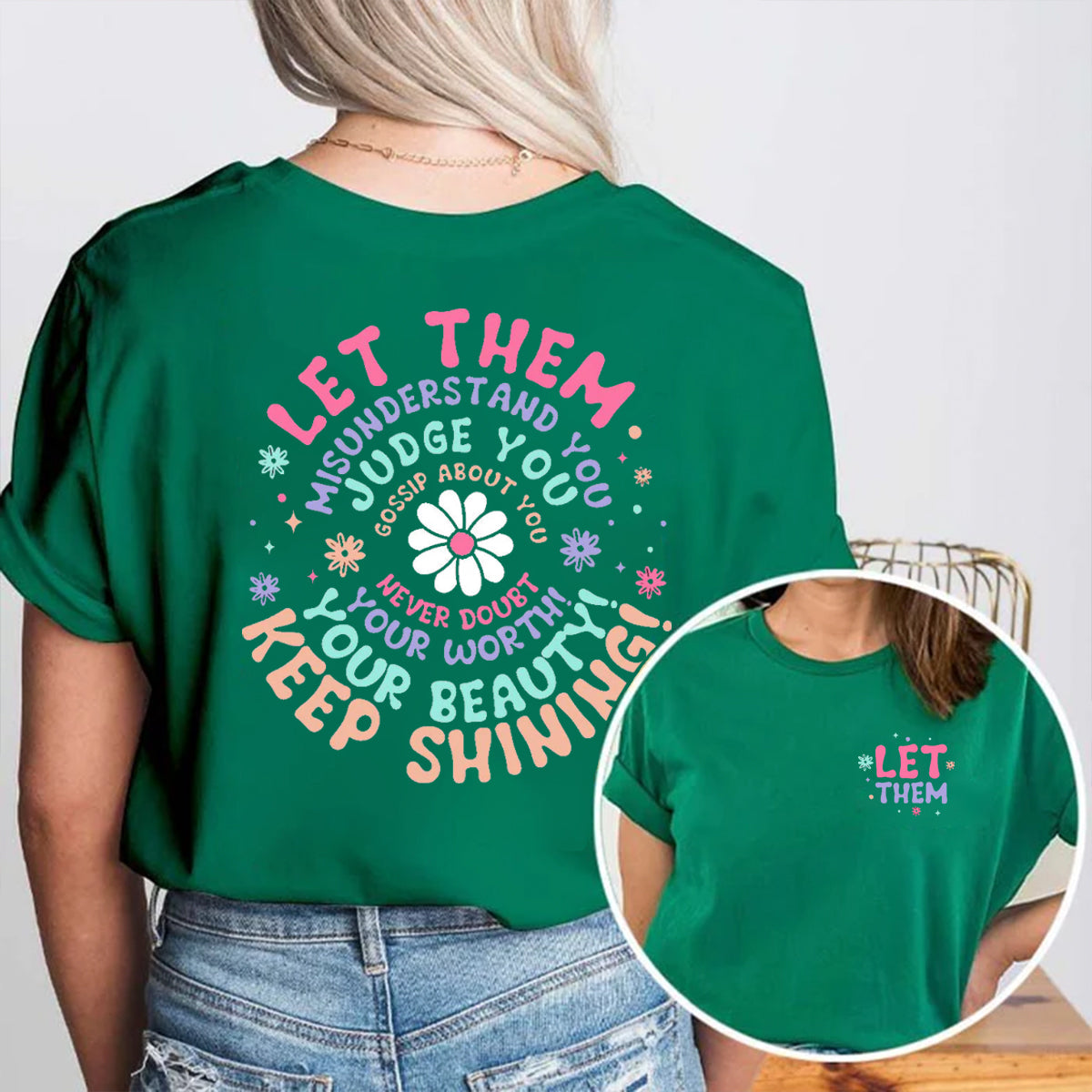 Keep Shining Double Printed T-shirt