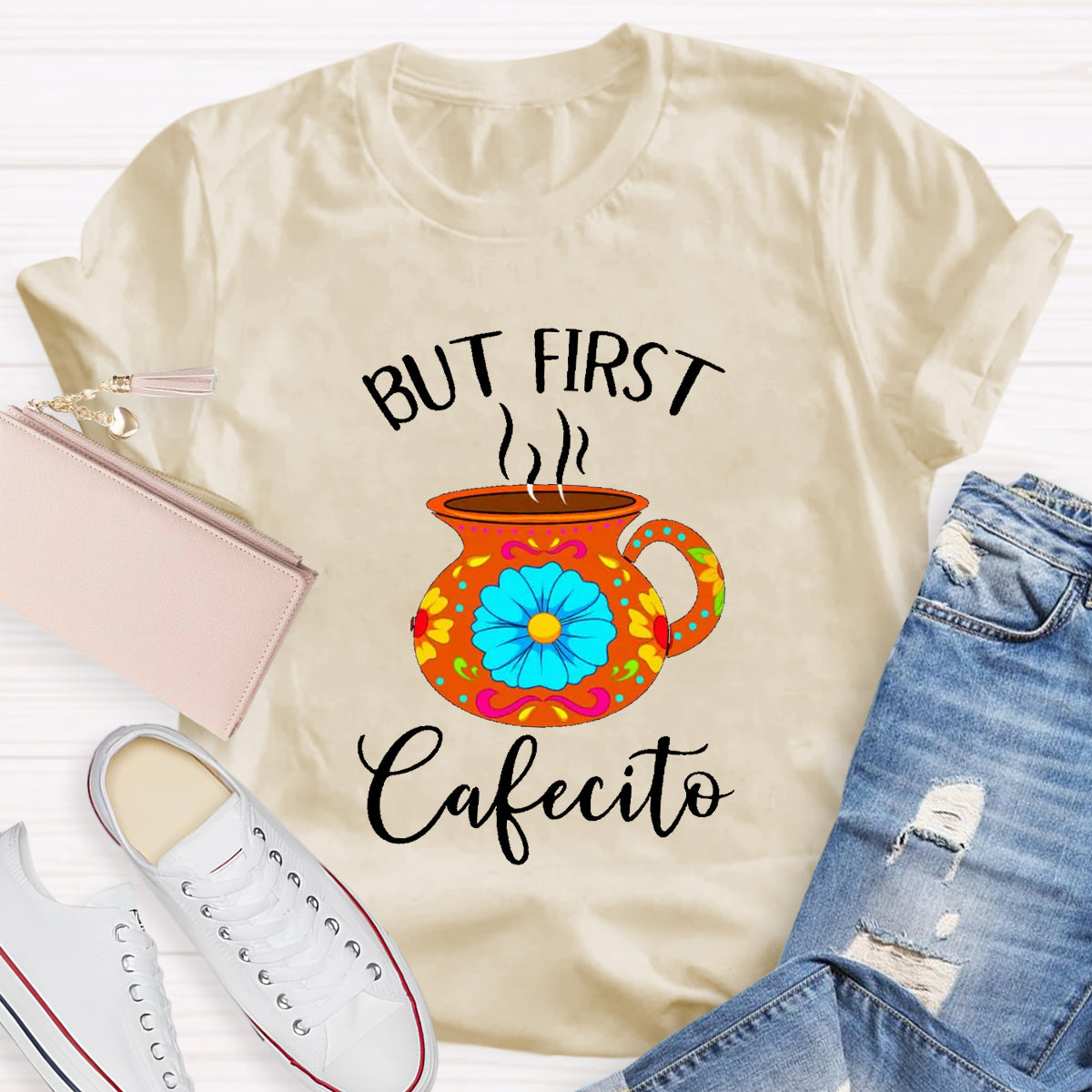 But First Cafecito Spanish Teacher T-Shirt