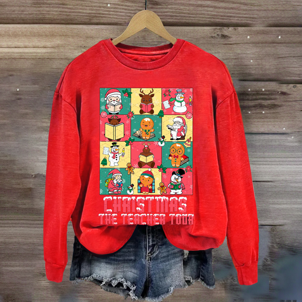 Christmas The Teacher Tour Sweatshirt