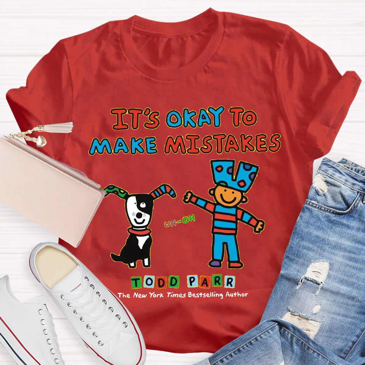 It's Okay to Make Mistakes Teacher T-Shirt