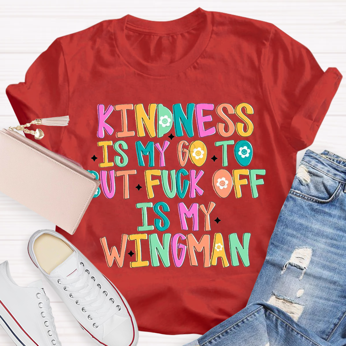 Cartoon Kindness Teacher T-Shirt