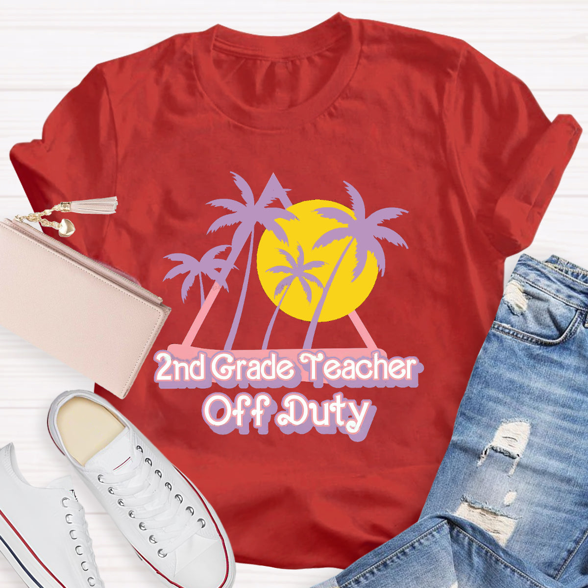 Personalized Grade Teacher Off Duty Sunshie T-Shirt