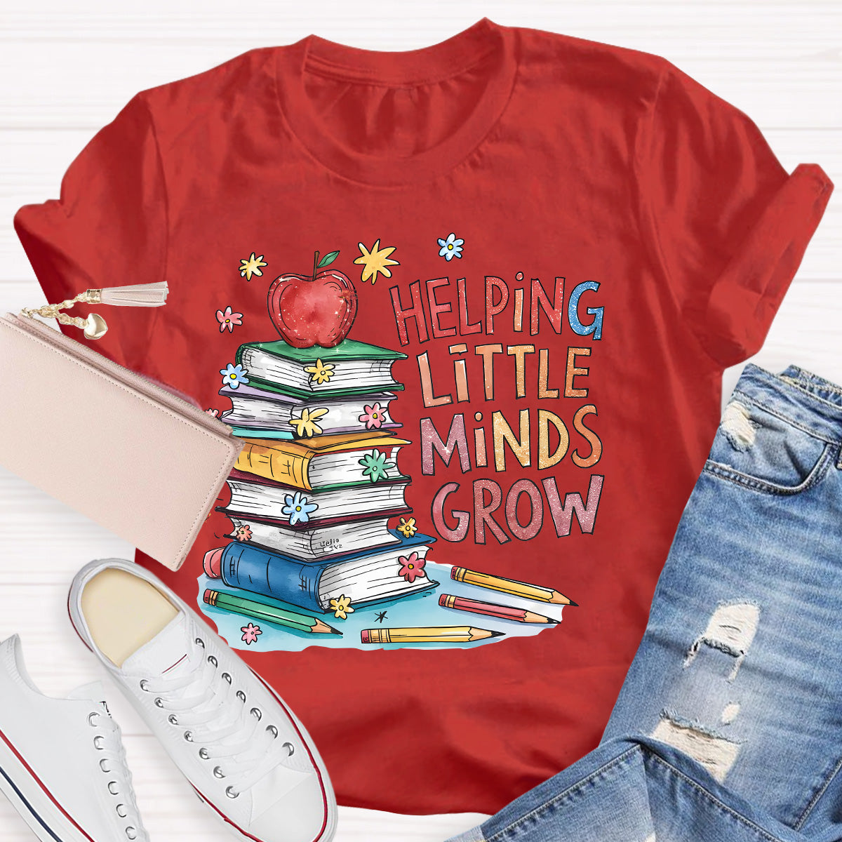 Helping Minds Grow Teacher T-Shirt
