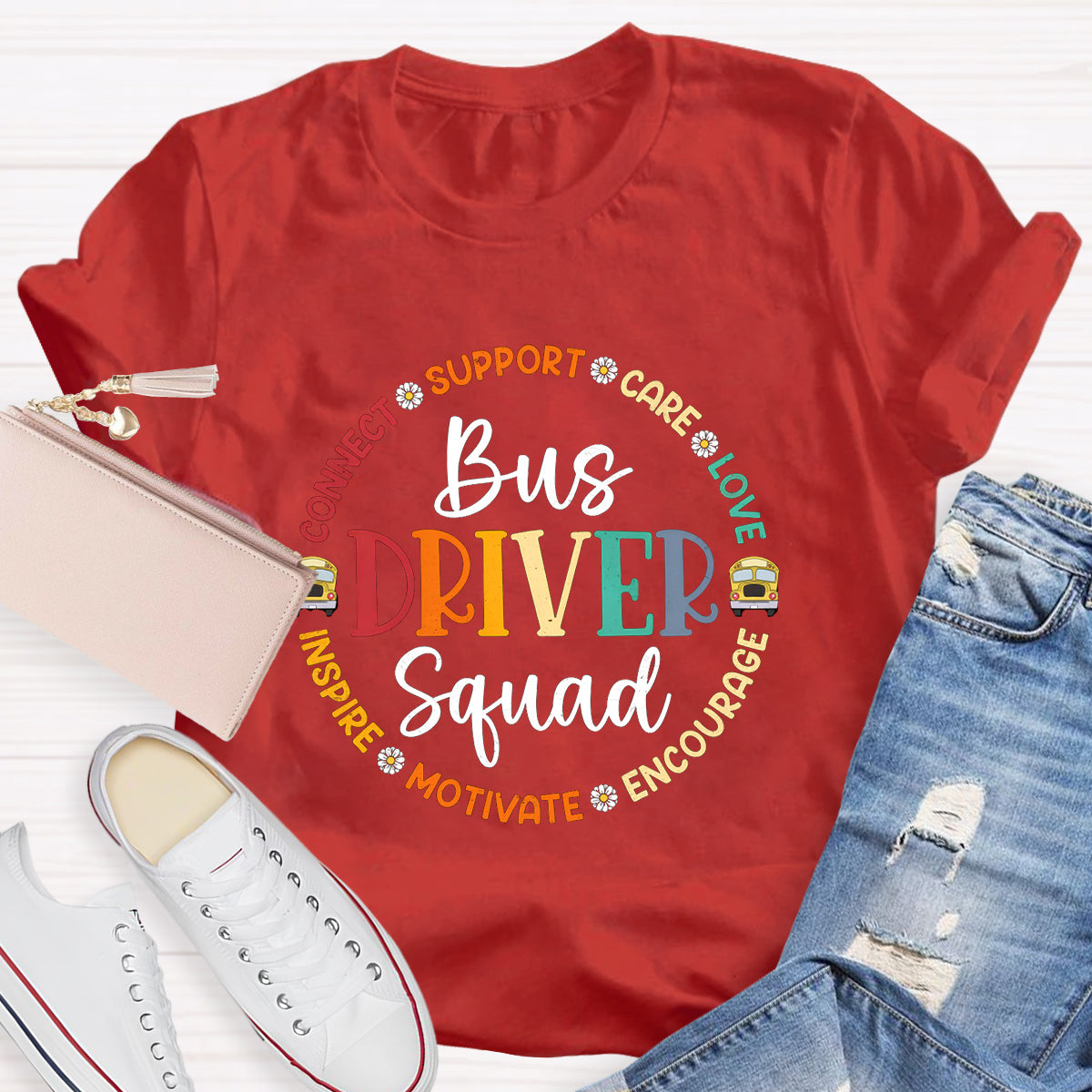 Bus Driver Squad Teacher T-Shirt