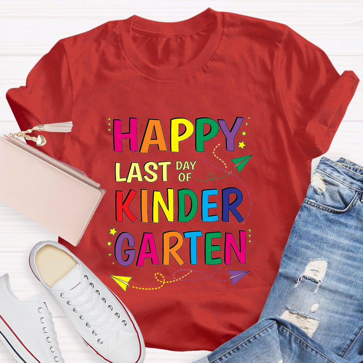 Personalized Grade Happy Last Day Of Kinder Garten T-Shirt