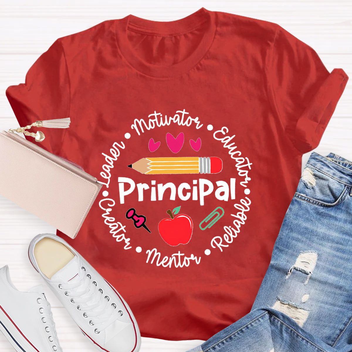 Principal Leader Motivator Educator Teacher T-Shirt