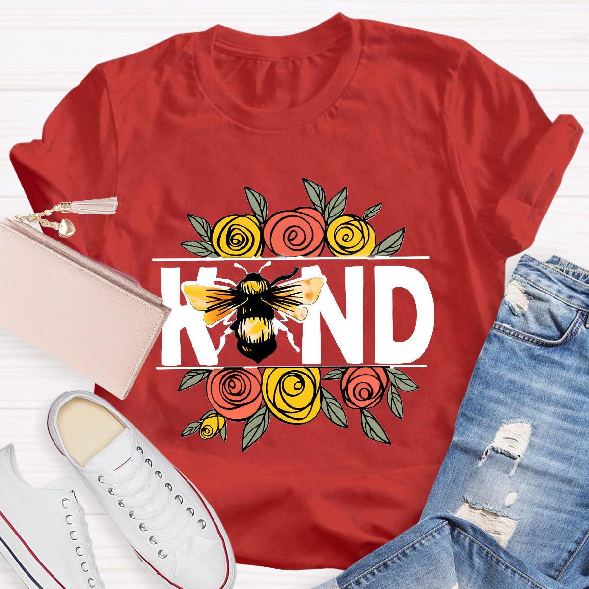 Bee Kind Flowers T-Shirt