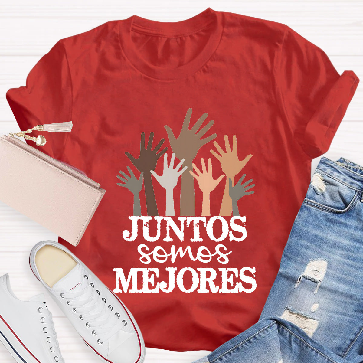 Juntos Somos Mejores Spanish Teacher T-Shirt