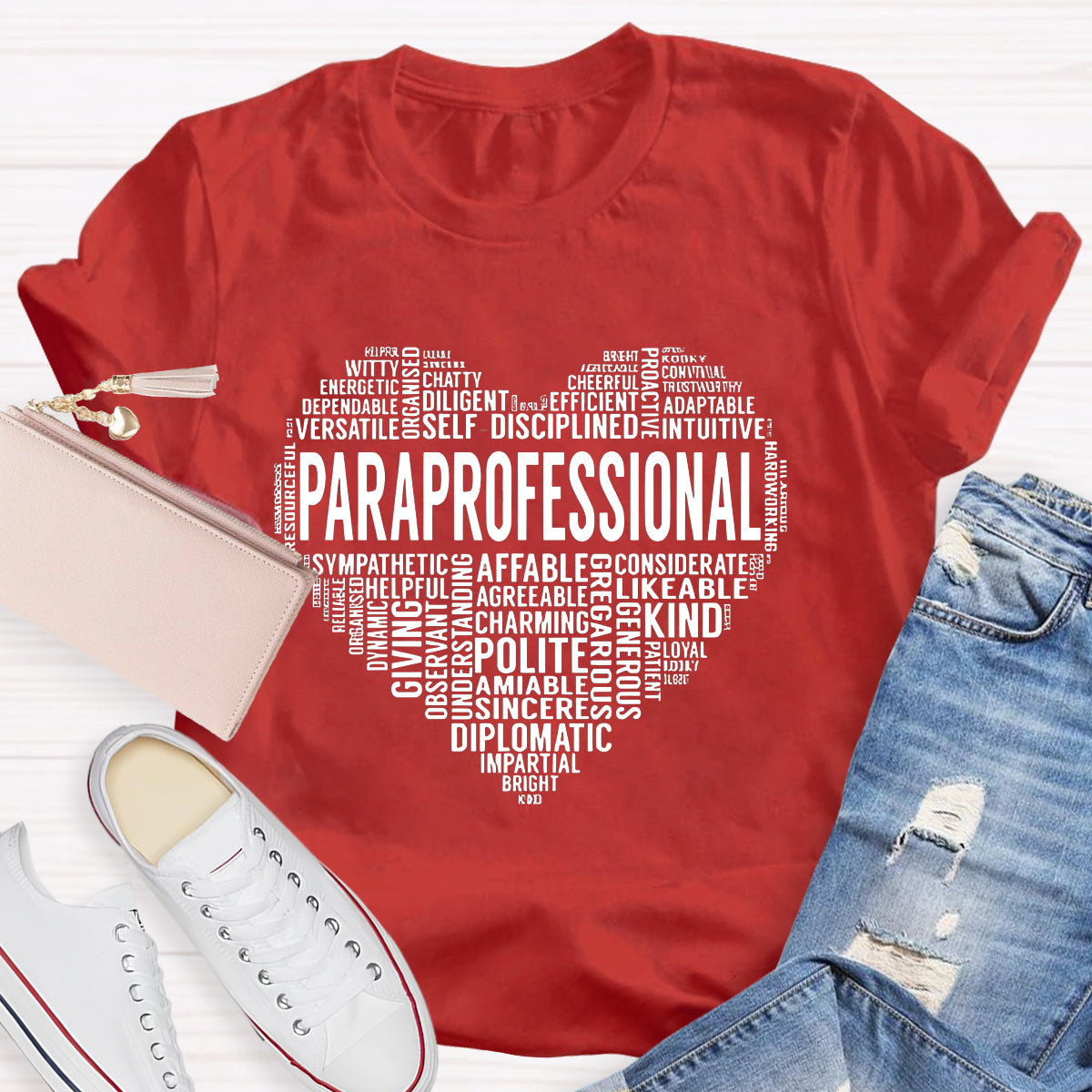 Paraprofessional Teacher Always Be Kind Heart T-Shirt