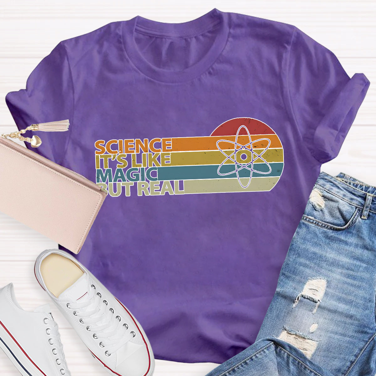 Science Is Like Magic But Real Teacher T-Shirt