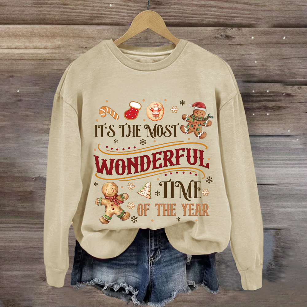 It's The Most Wonderful Time Of The Year Gingerbread Sweatshirt
