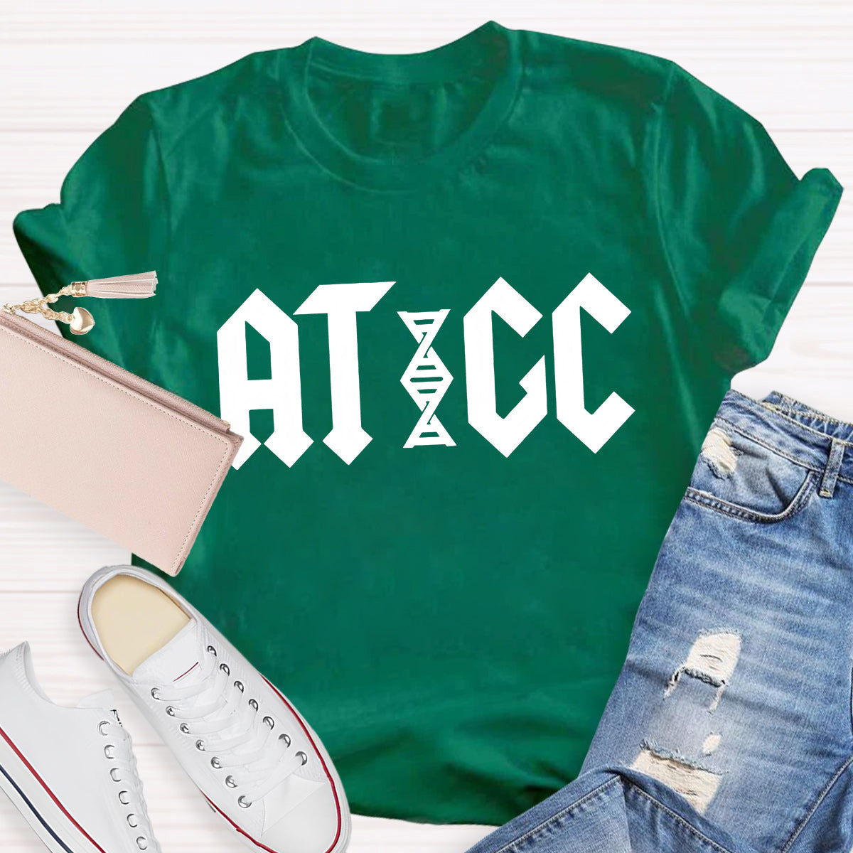 ATGC Molecular Biology Genetics Teacher T-Shirt