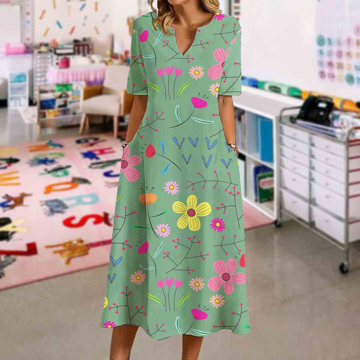 Floral Meadow Bloom Dress