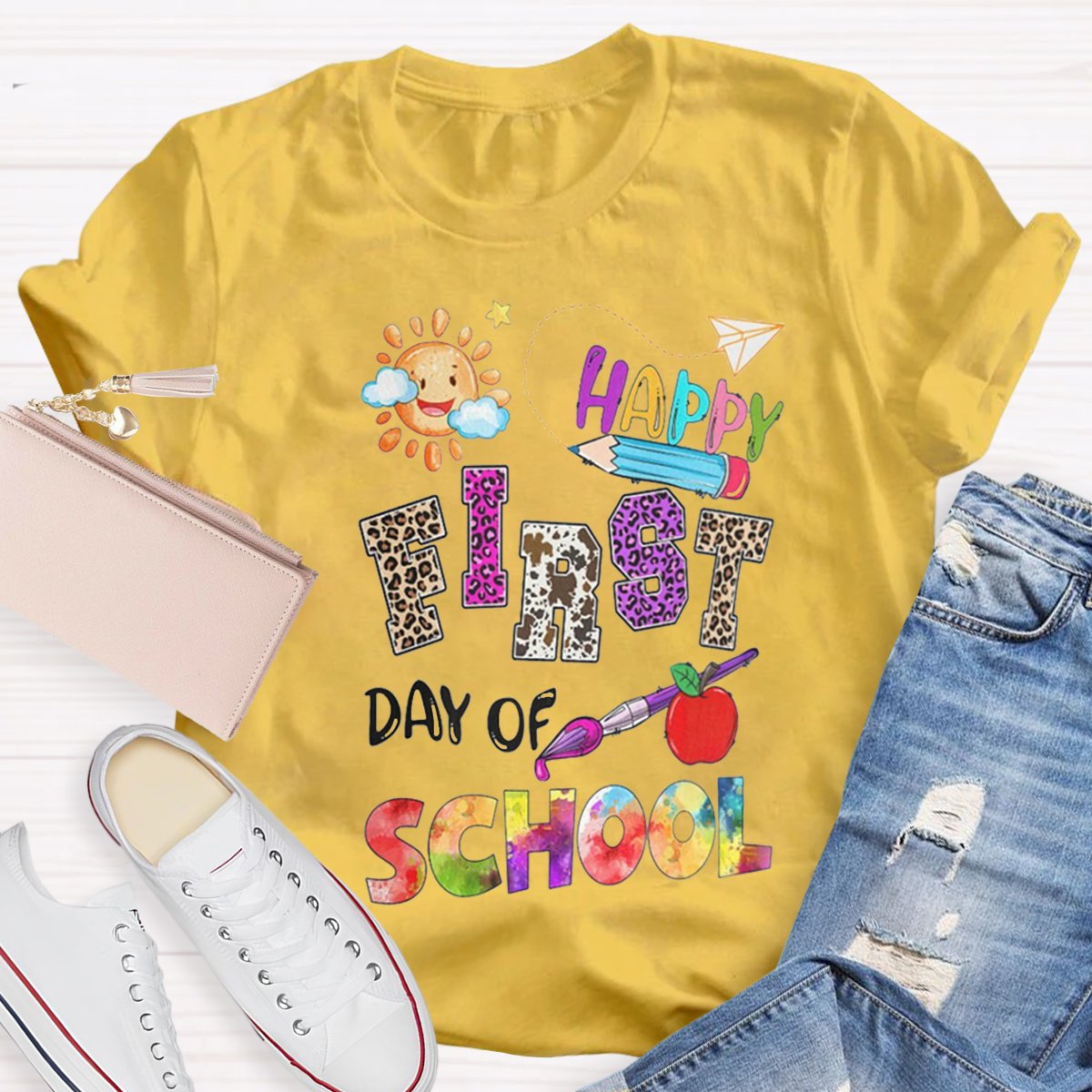 Happy First Day Of School Teacher Shirt