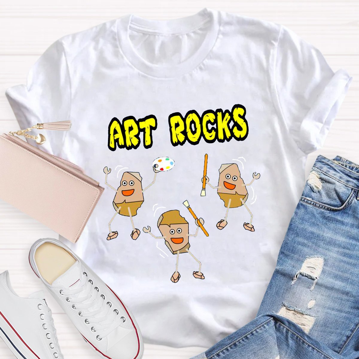 Art Rocks Teacher Shirt