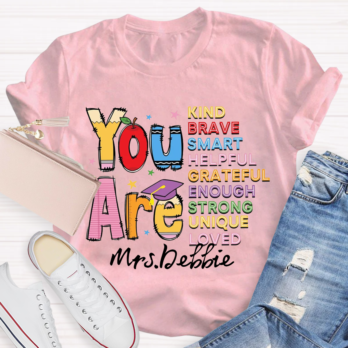 Personalized Name You Are  Brave Casual T-Shirt