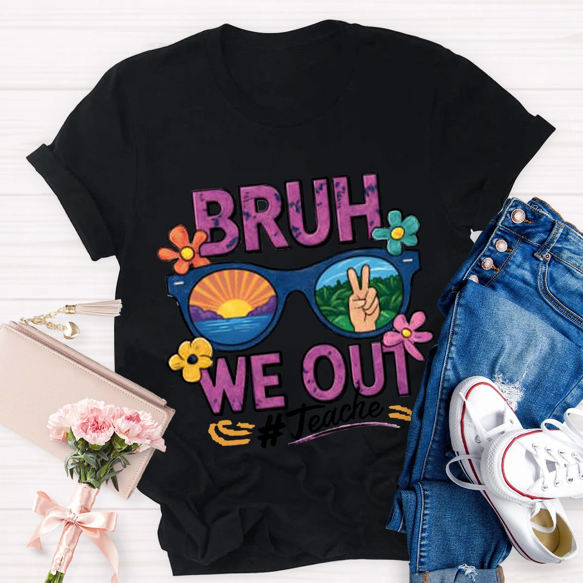 Bruh We Out 1 Teacher Shirt