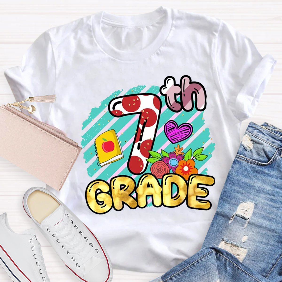 Personalized 7th Grade Teacher Shirt