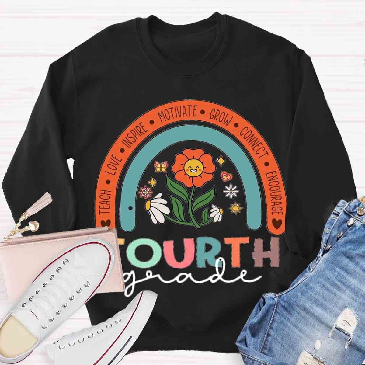 Personalized  Grade Motivate Love Encourage Sweatshirt