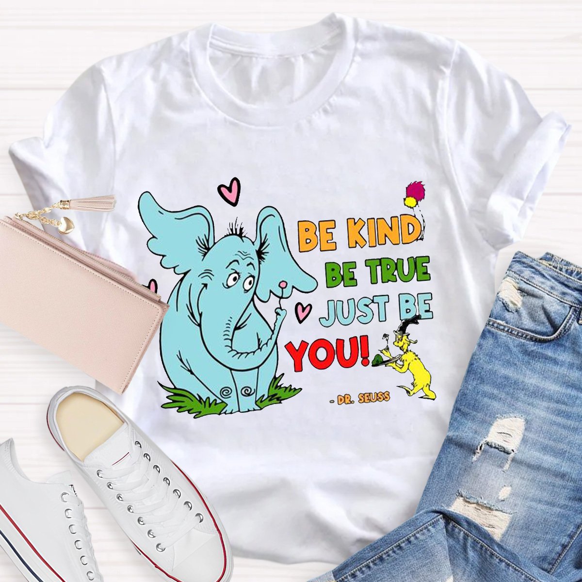 Personalized Be Kind Be True Just Be You Teacher Shirt