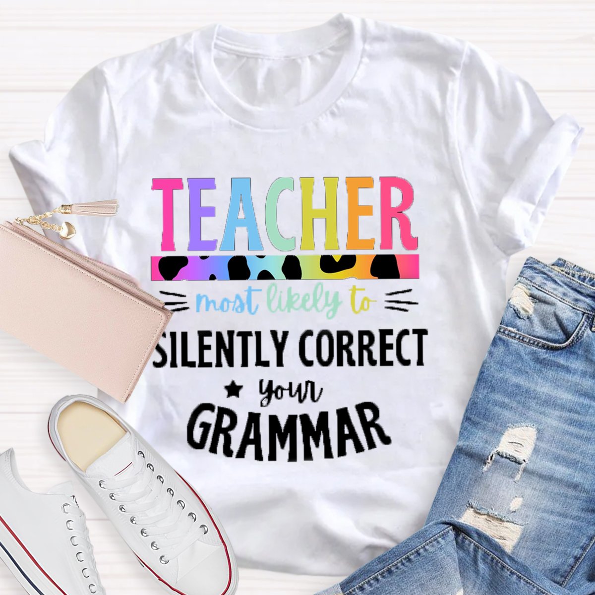 Personalized Text Teacher Group Most Likely To Shirt