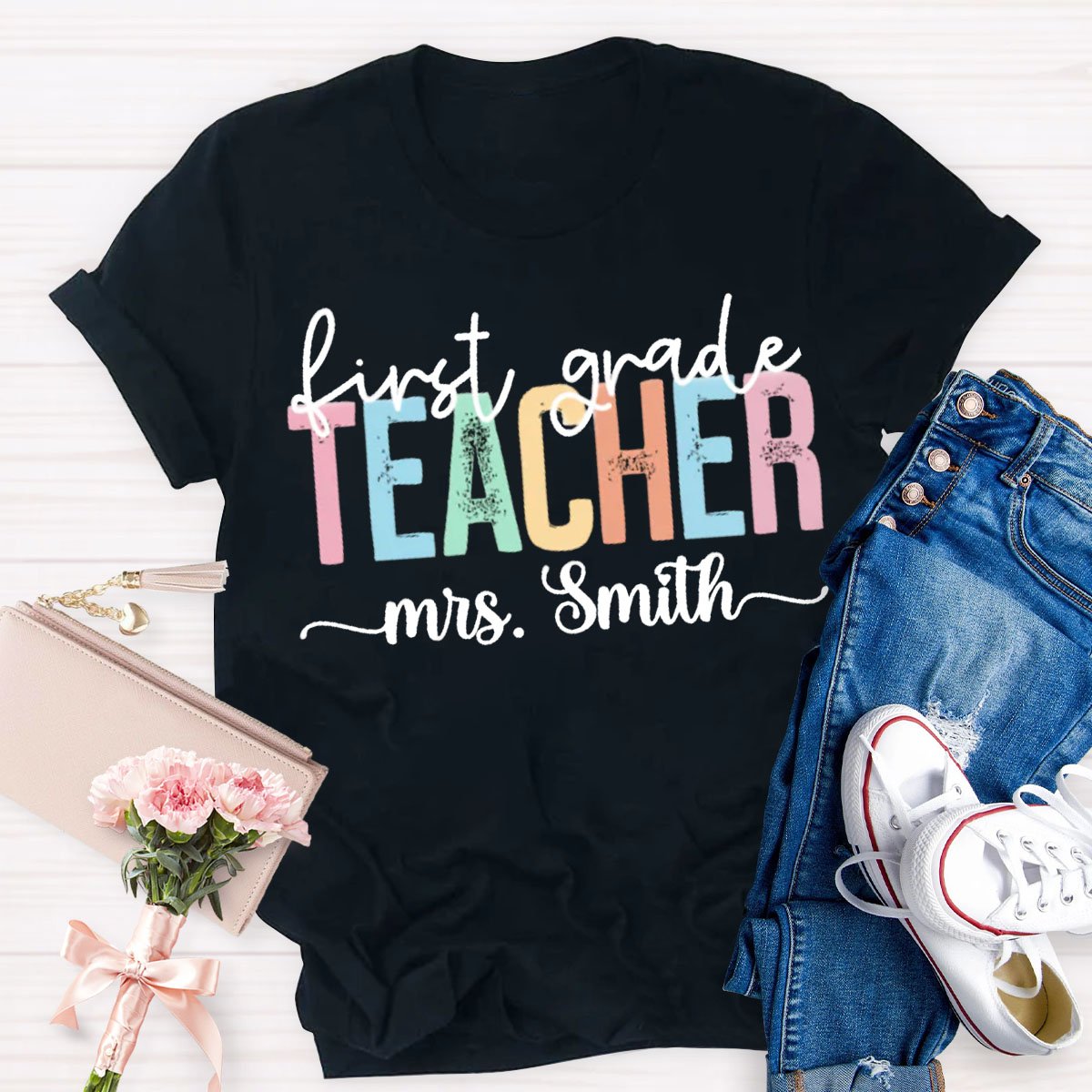 Personalized Your Grade And Name T-Shirt