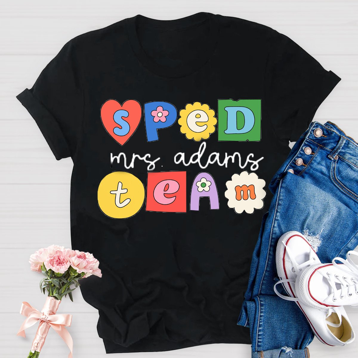 Personalized Name Special Education Teacher TShirt