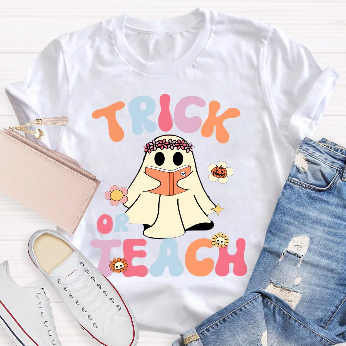 Trick Or Teach Teacher Halloween Shirt