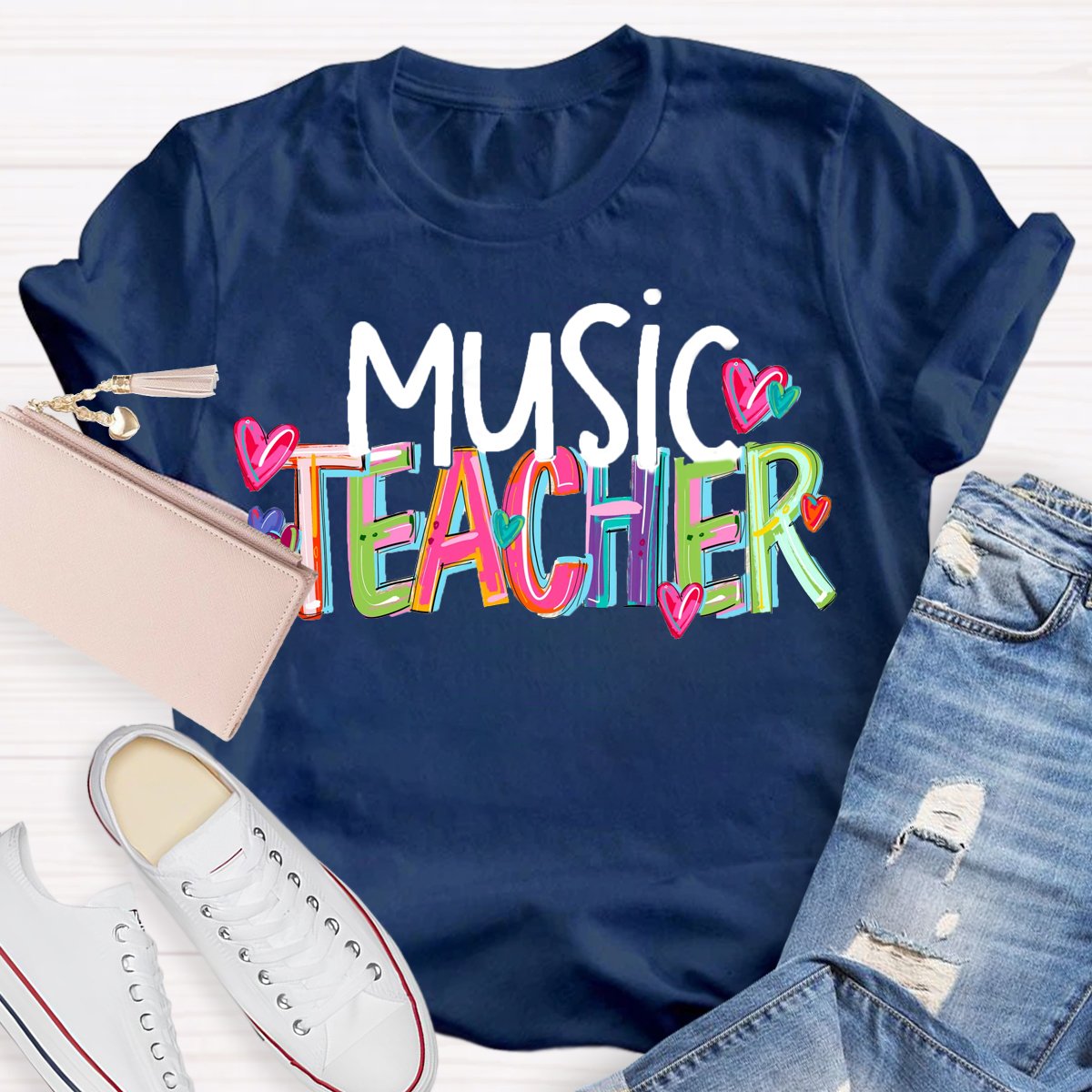 Personalized Subject Music Teacher T-Shirt