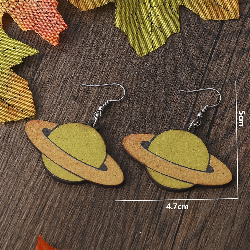 Green Planet Earth Earrings