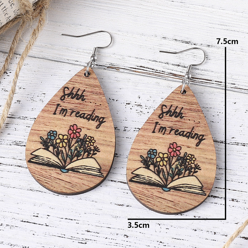Teardrop Double-Sided Drop Earrings
