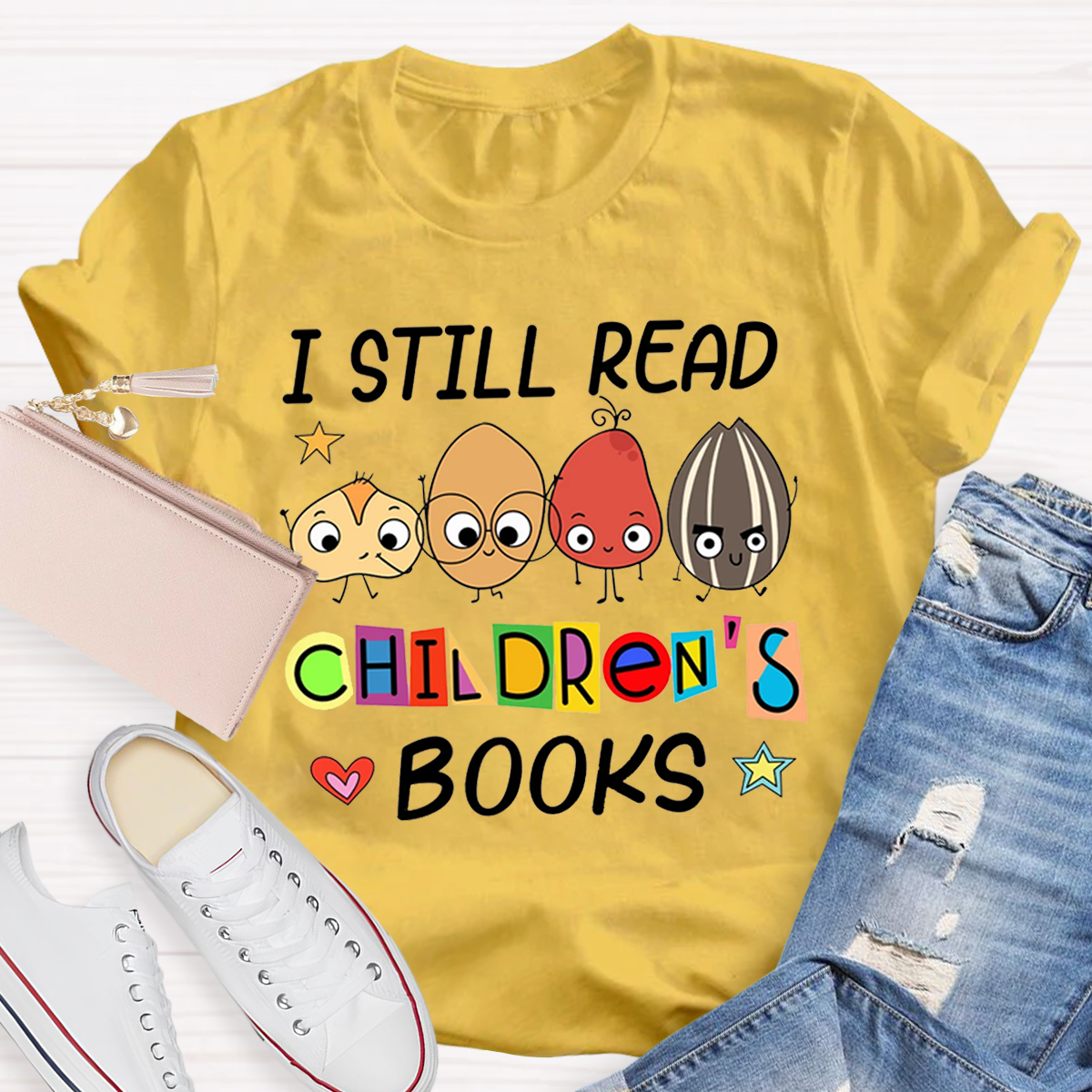 I Still Read Children's Books Teacher Life Premium T-Shirt