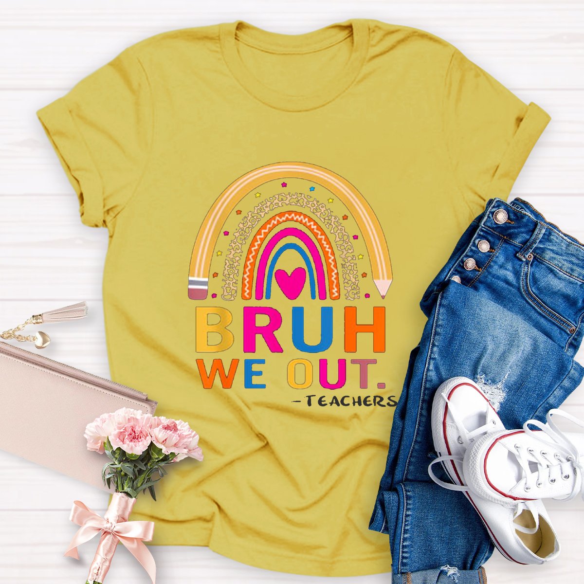 Bruh We Out Teacher T-shirt