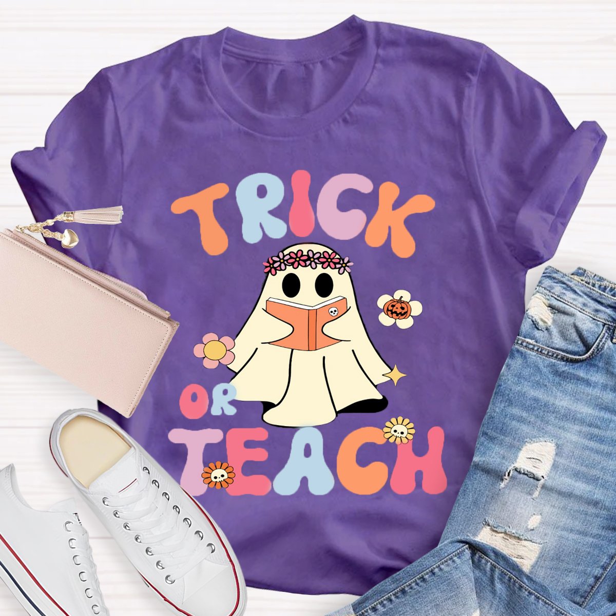 Trick Or Teach Teacher Halloween Shirt