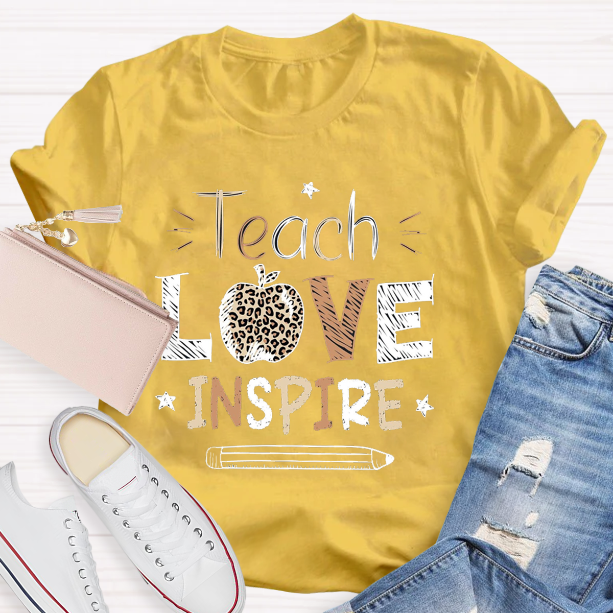 Teach Love Inspire Teacher T-Shirt