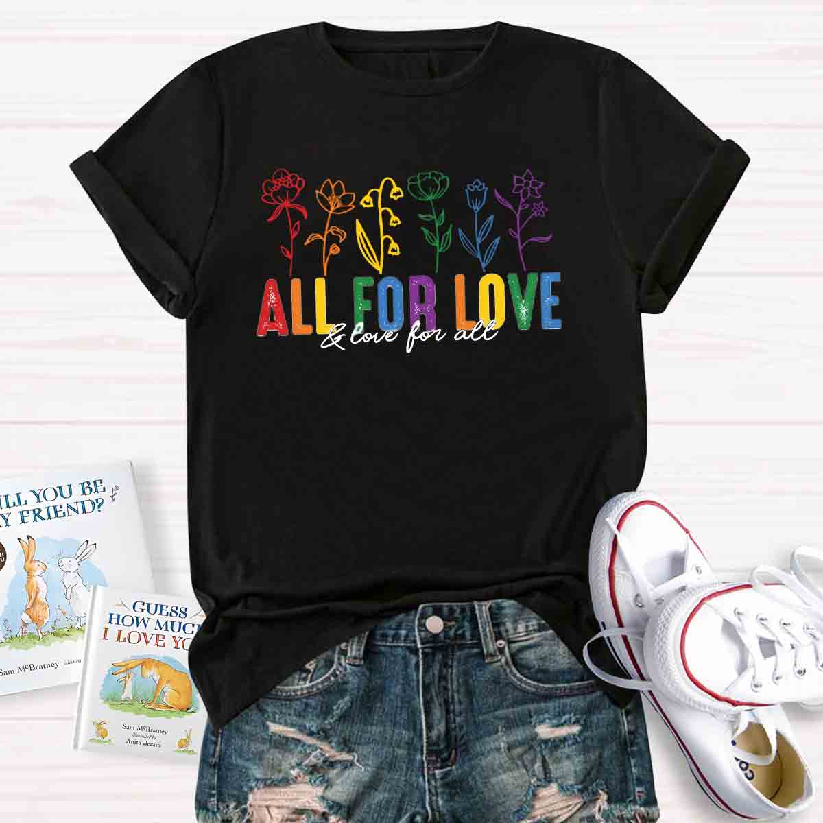 All For Love Floral T-shirt