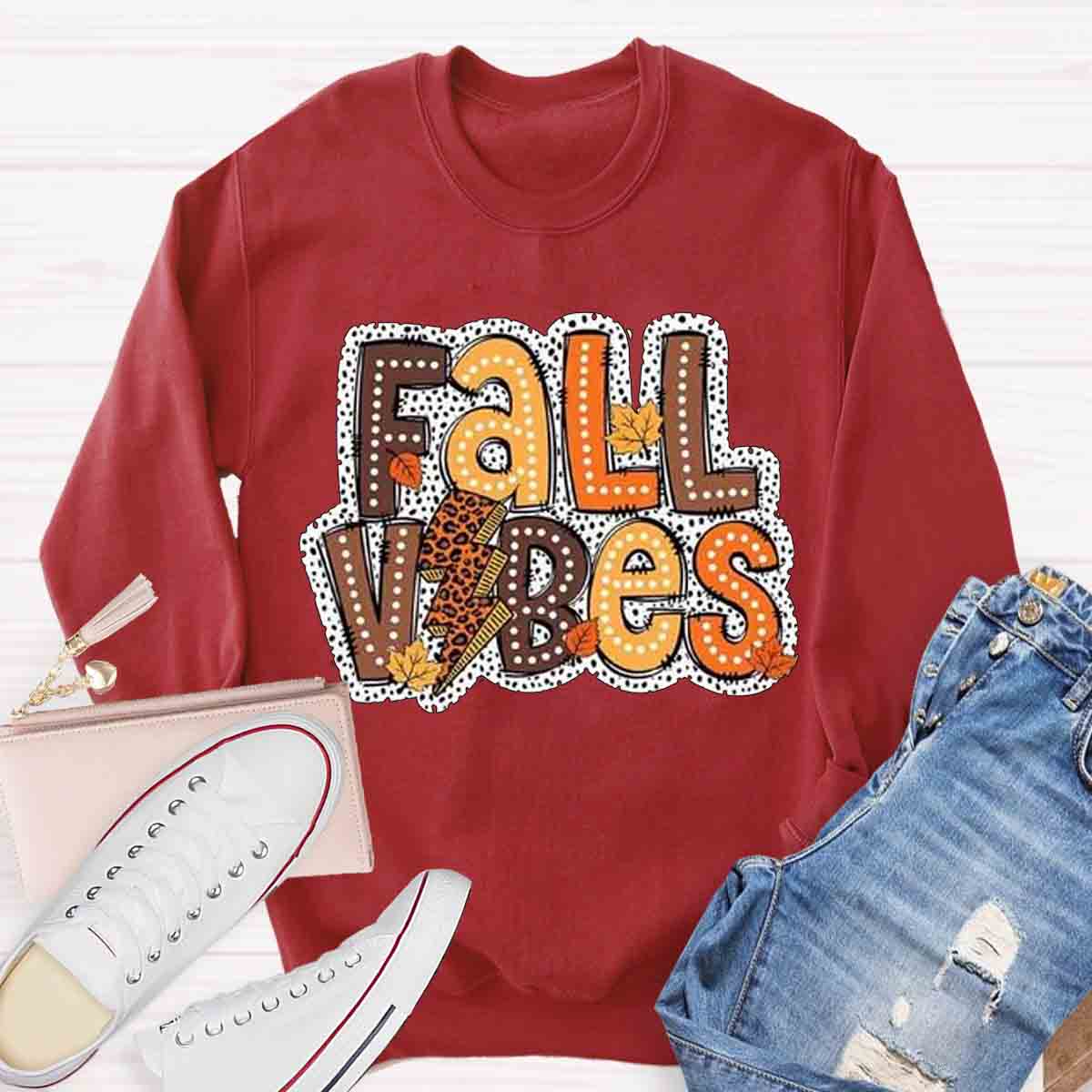 Fall Vibes Retro Sweatshirt