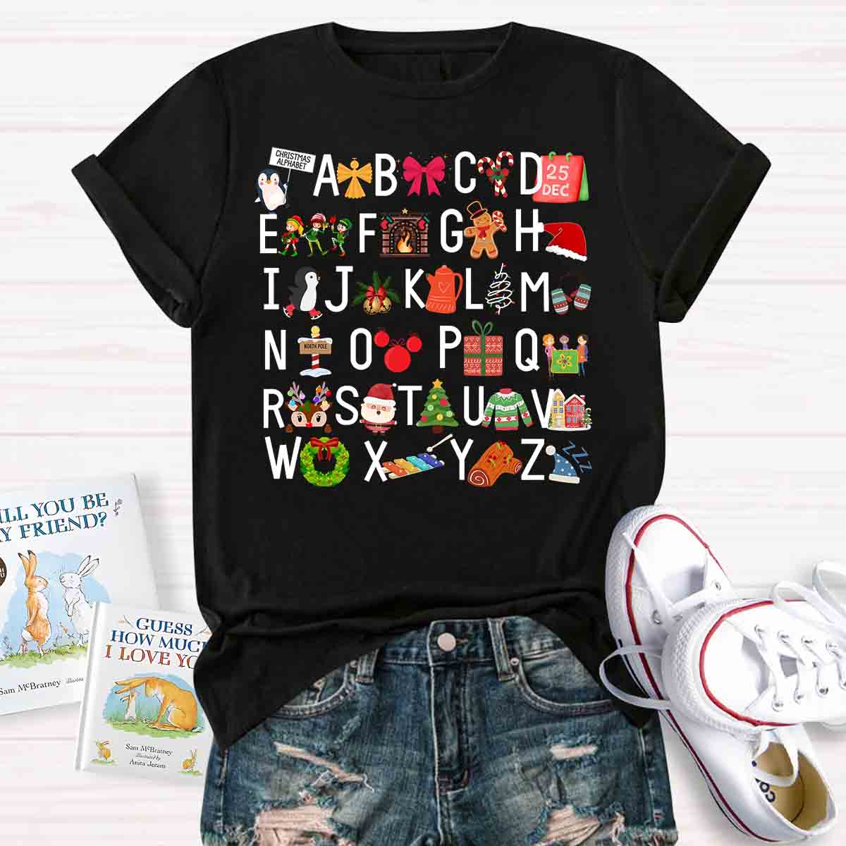 Christmas Alphabet T-shirt