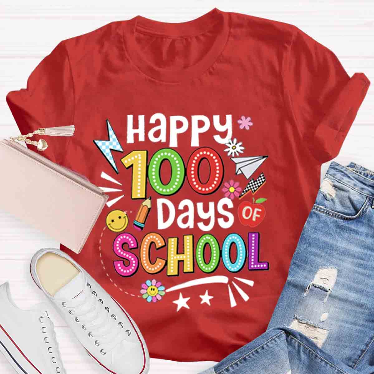 Happy 100 Days Of School T-Shirt