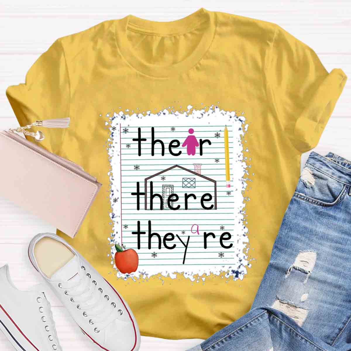 Their There They Are Teacher T-Shirt