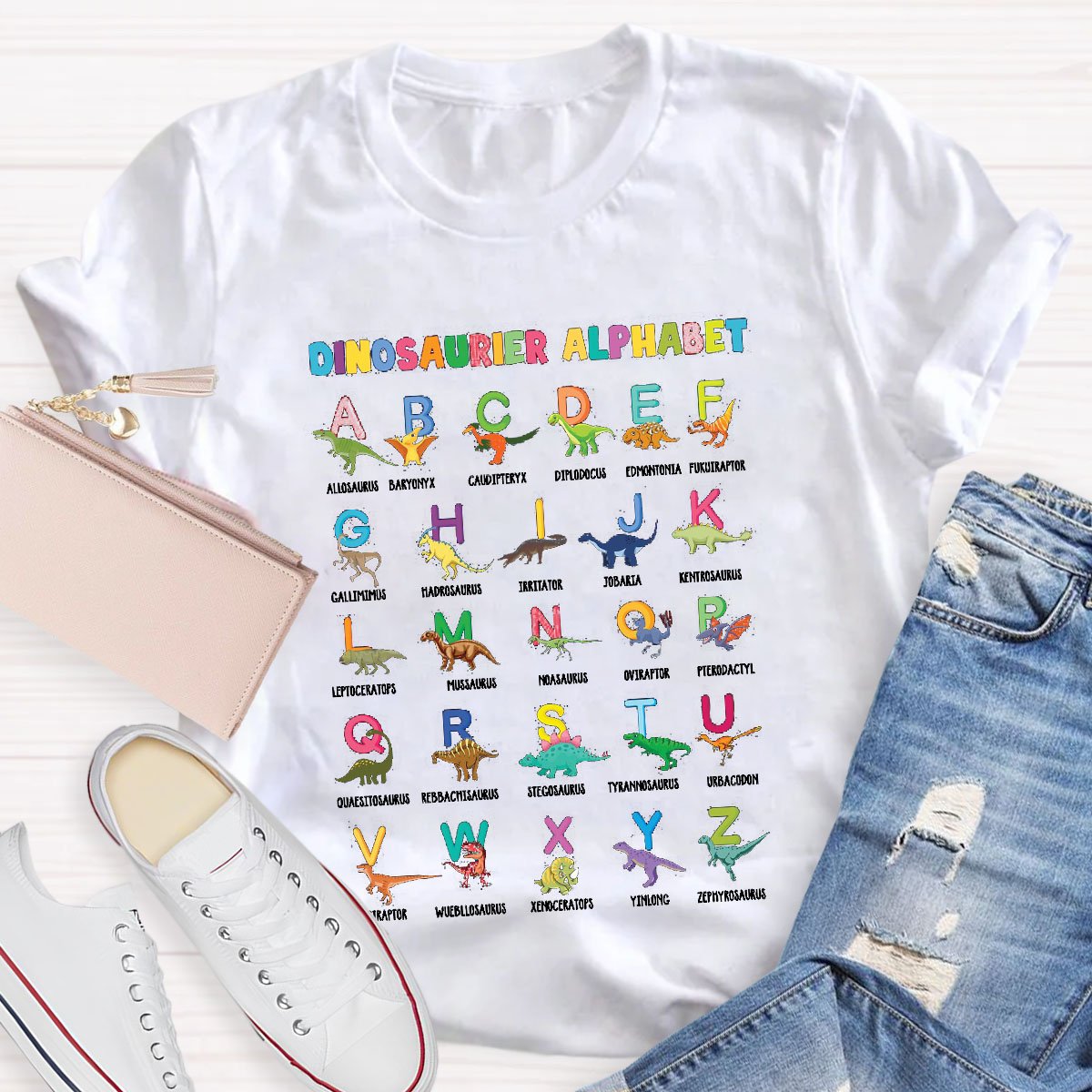 Dinosaur Fun Alphabet T-Shirt