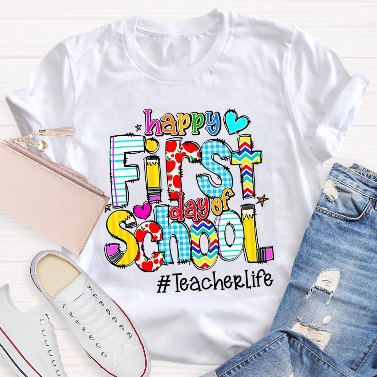 Personalized Grade Happy To School T-Shirt