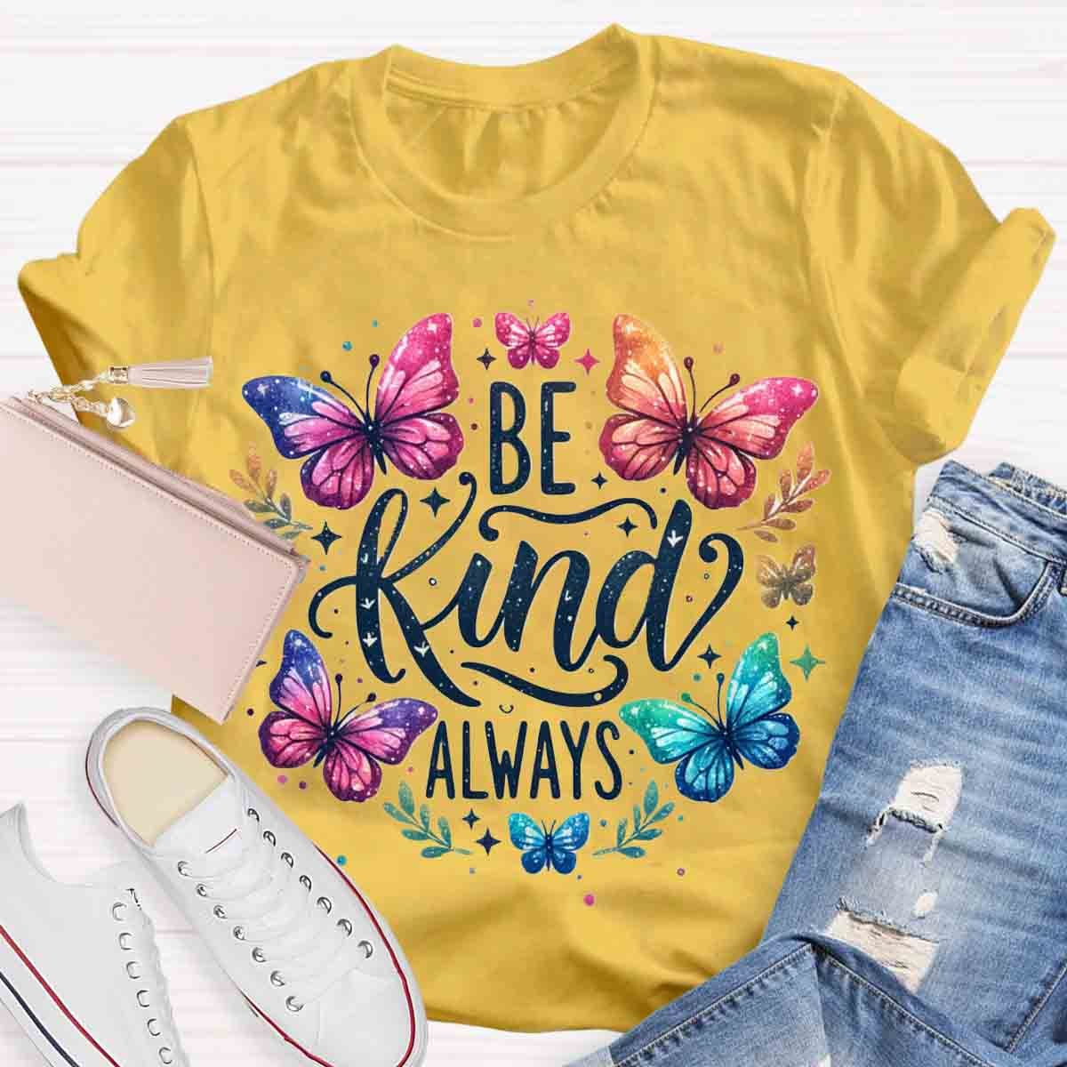 Be Kind Always Floral T-Shirt