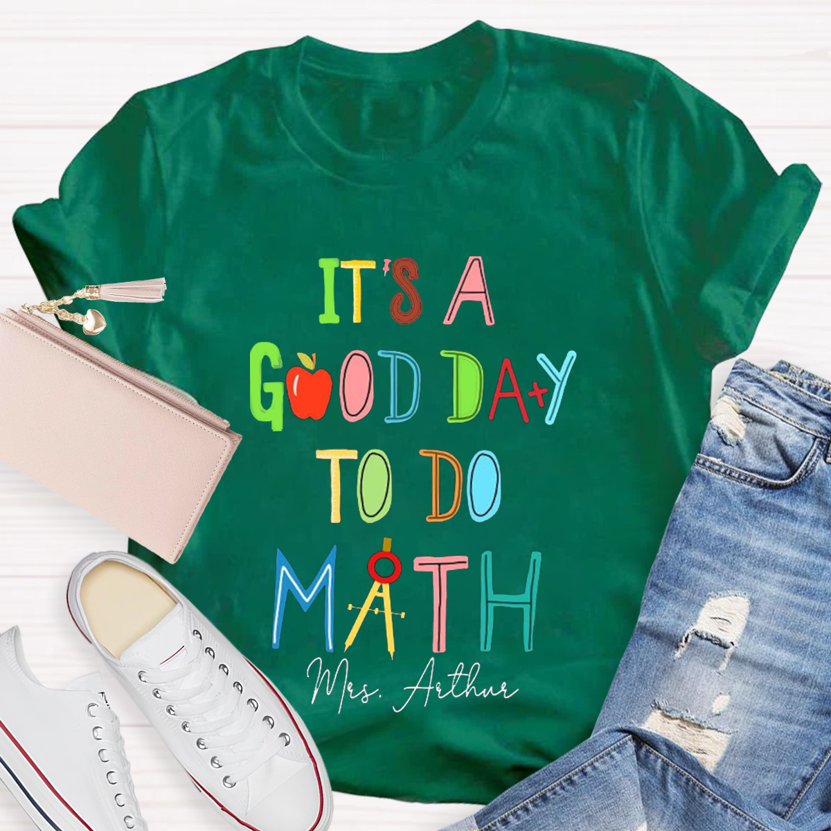 Personalized Your Name It's A Good Day To Do Math Teacher T-shirt