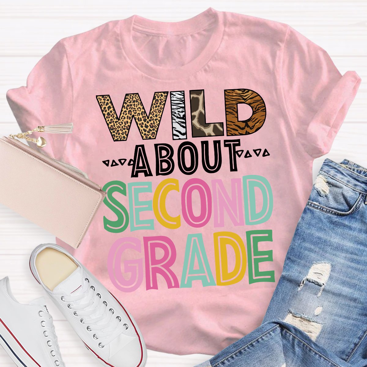 Personalized Wild Avabout Fourth Grade Teacher Shirt