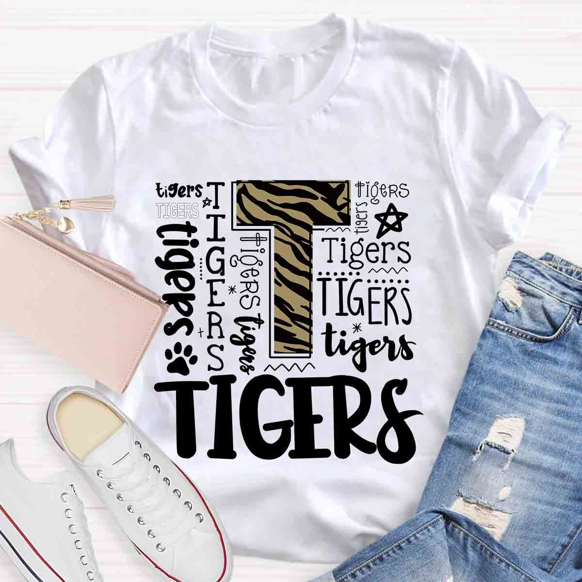 Funny Tigger Text Teacher T-Shirt