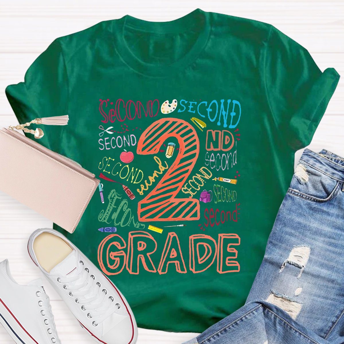 Personalized Grade First Day Of School Teacher T-Shirt