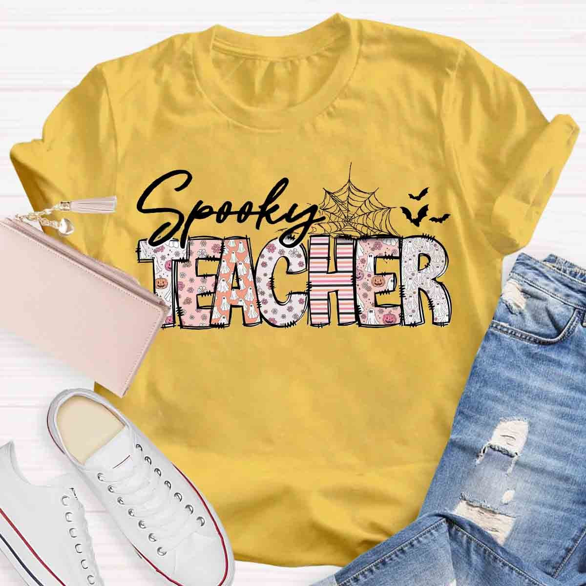 Spooky Teacher Cute Ghost Shirt